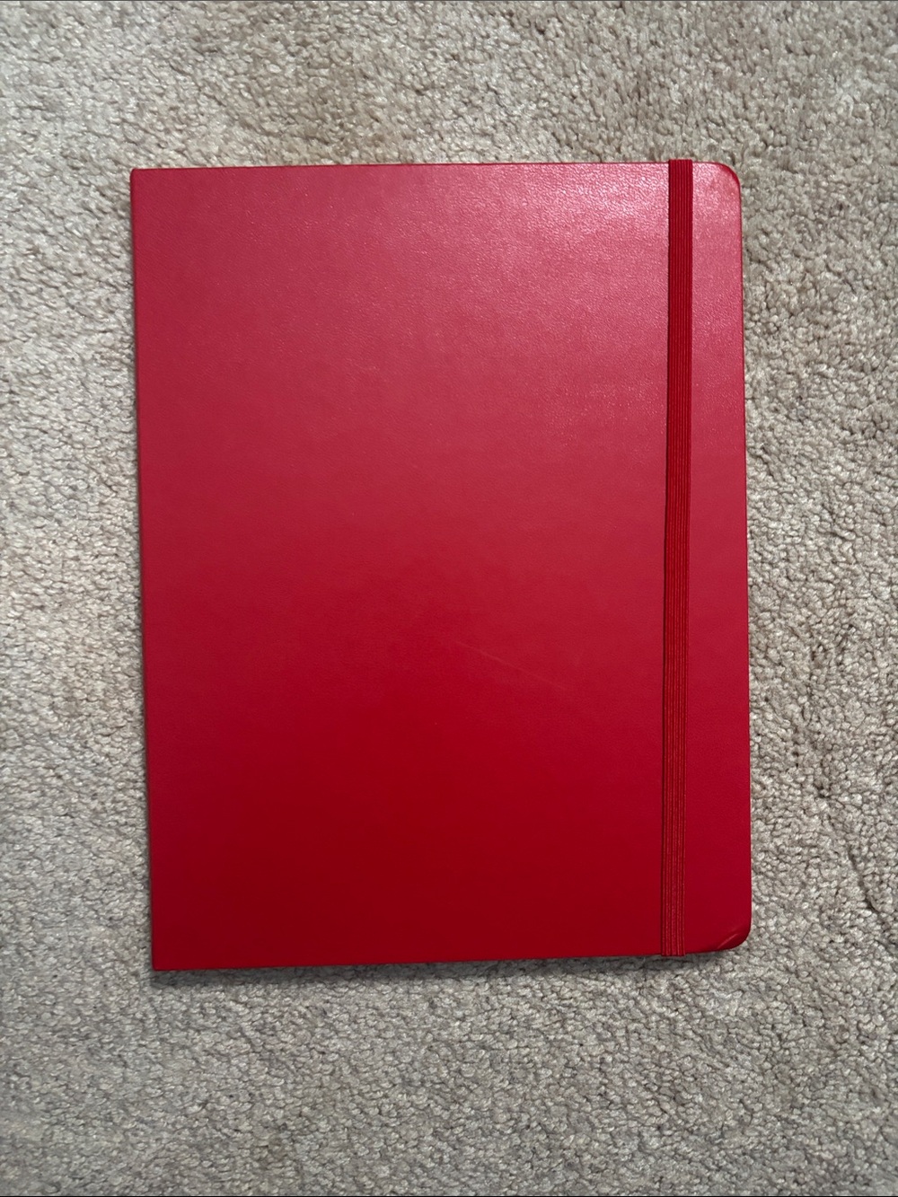 Moleskine Red Journal with Elastic Strap